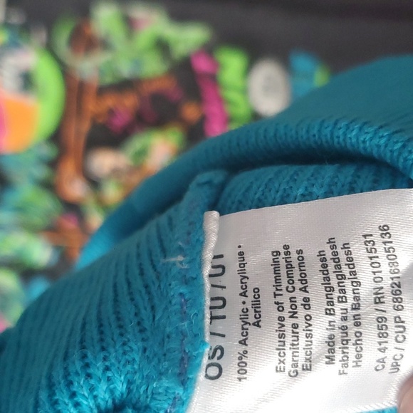 🦖 Jurassic World 2 Piece Kids - Long sleeve Shirt & Beenie/Hat/Touque 💙 LARGE - Picture 5 of 7